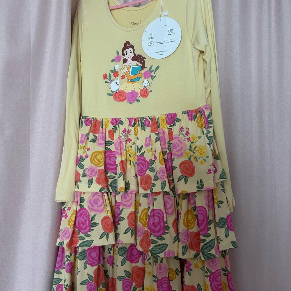 Little Sleepies Disney Belle Floral Dress